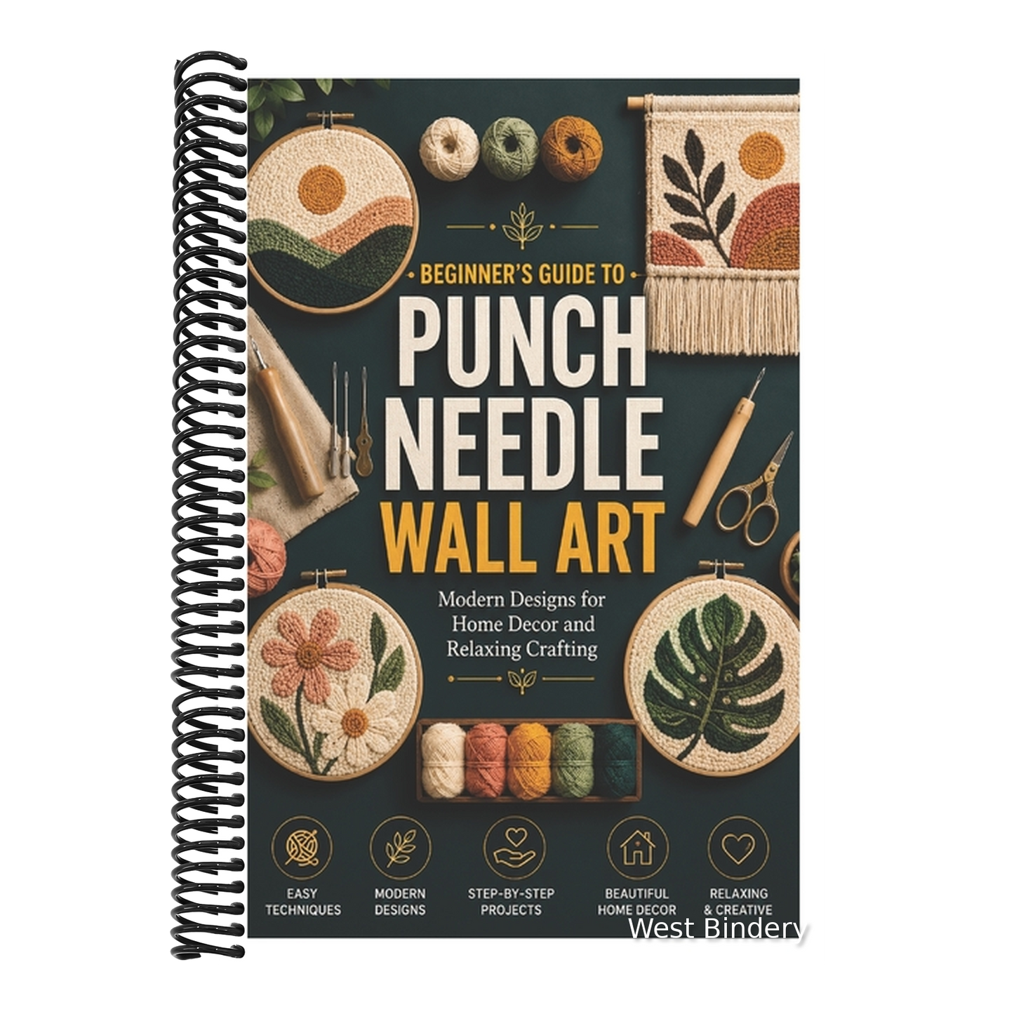 Beginner's Guide to Punch Needle Wall Art: Modern Designs for Home Decor and Relaxing Crafting
