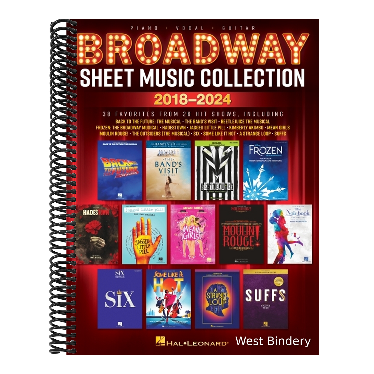 Broadway Sheet Music Collection 2018-2024: 38 Favorites from 26 Hit Shows Arranged for Piano, Voice, and Guitar