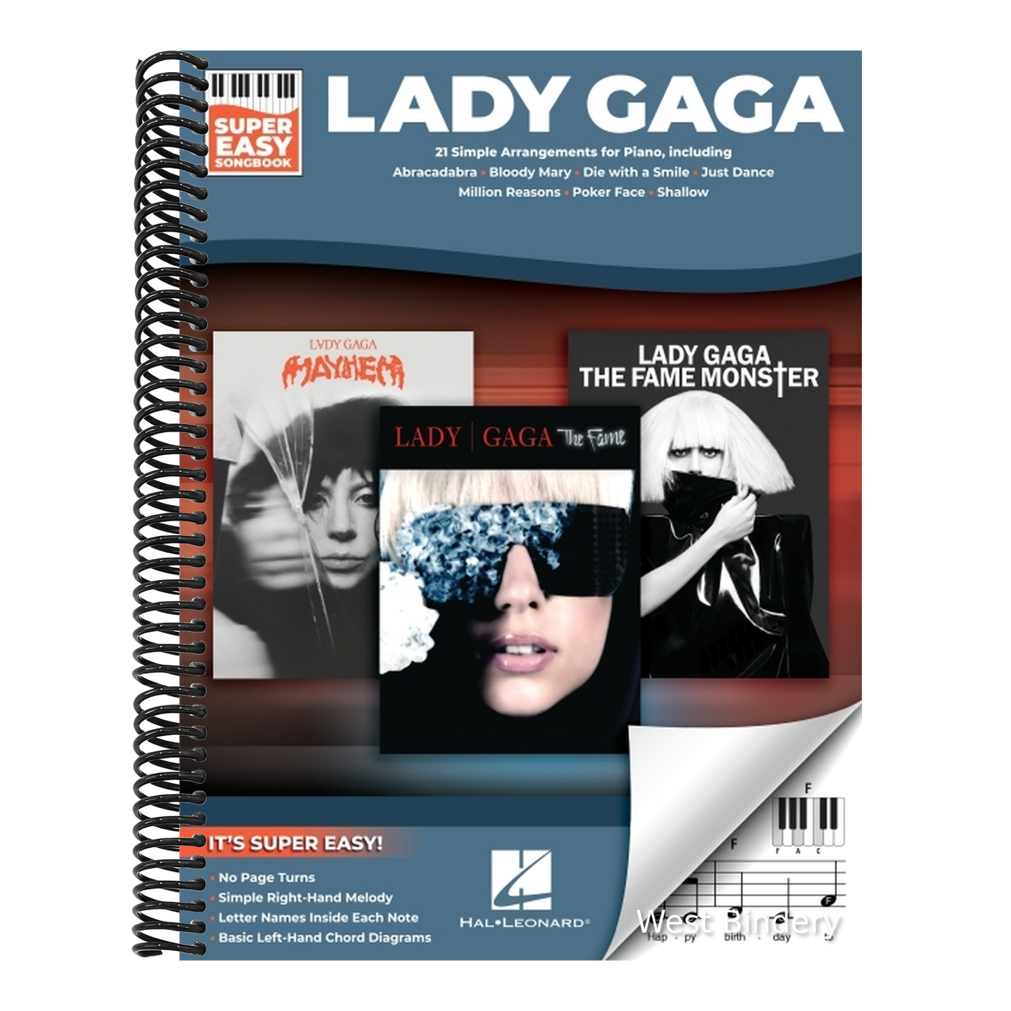 Lady Gaga - Super Easy Songbook: 21 Simple Arrangements for Piano