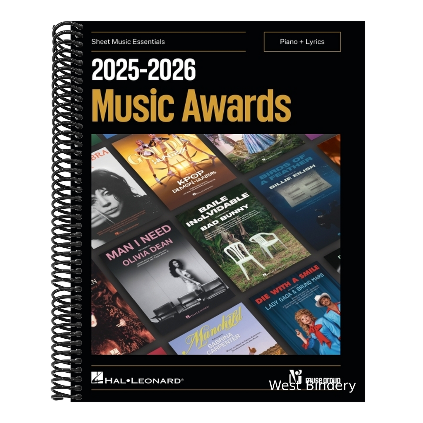 2025-2026 Music Awards - Sheet Music Essentials for Piano + Lyrics