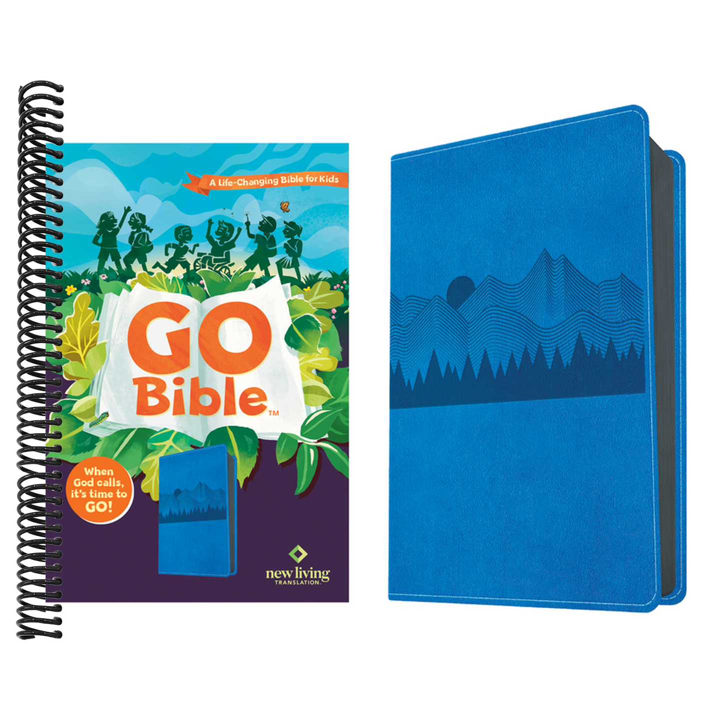 NLT Go Bible for Kids (Leatherlike, Blue Mountains): A Life-Changing Bible for Kids