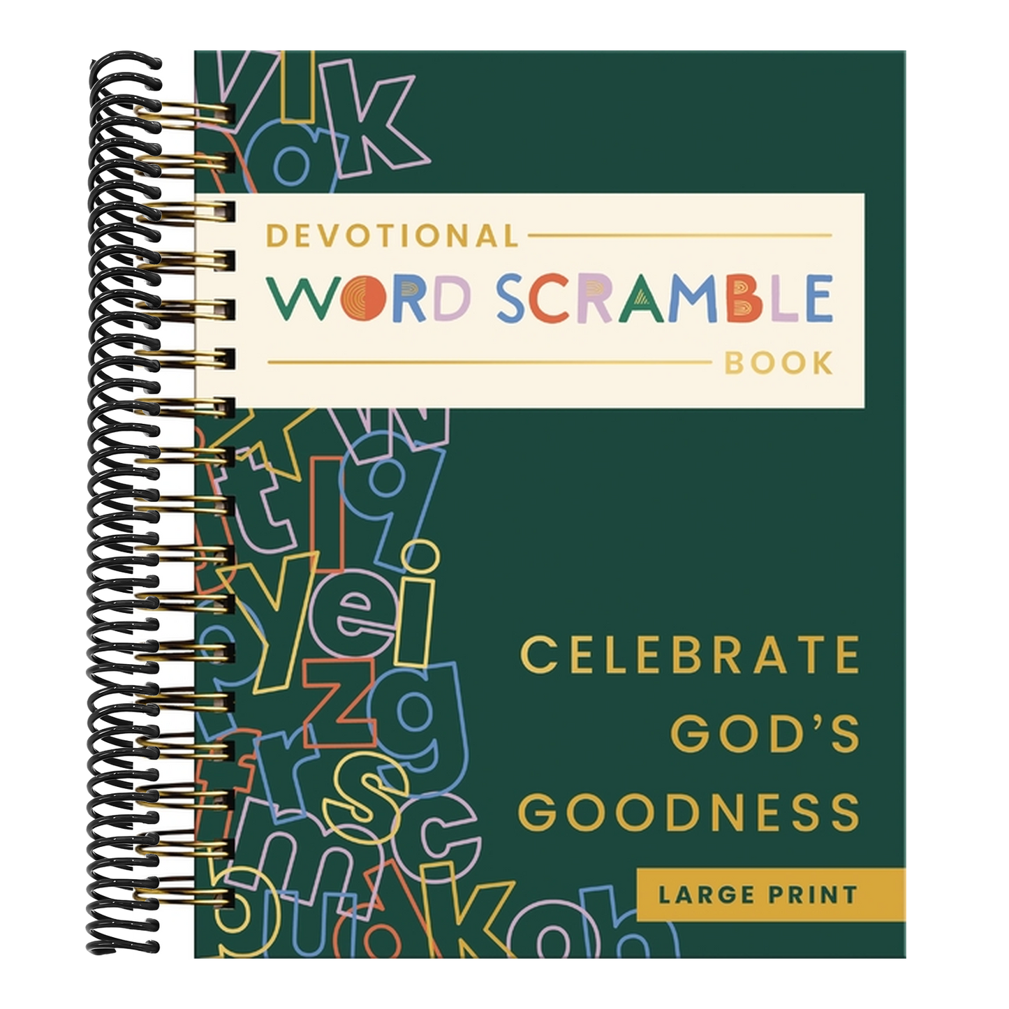 Celebrate God's Goodness: Devotional Word Scramble Book (70 Daily Devotions and Word Scrambles to Refresh Your Spirit) - The Perfect Gift for Christia