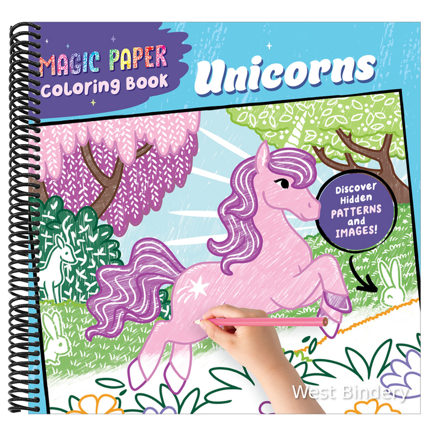 Magic Paper Coloring Book: Unicorns: Discover Hidden Patterns and Images!