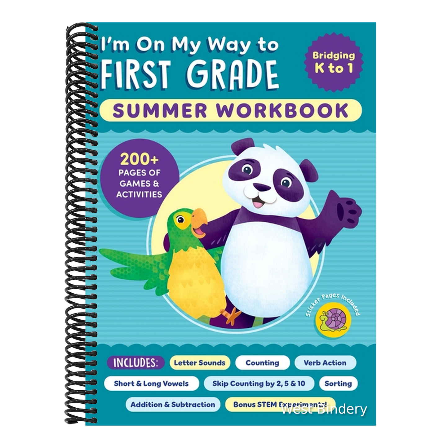 I'm on My Way to First Grade Summer Workbook: 200+ Pages of Games & Activities