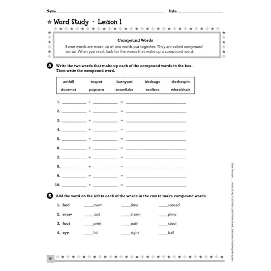 Extra Practice for Struggling Readers: Word Study (Extra Practice for Struggling Readers) (Spiral Bound)