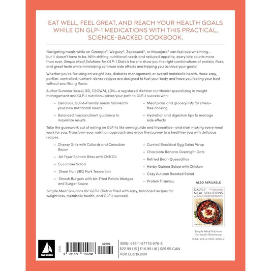Simple Meal Solutions for Glp-1 Diets: 75 Recipes for Sustainable Weight Loss and Good Health