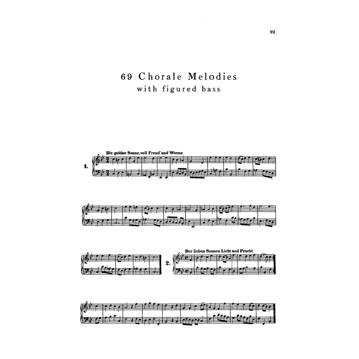 371 Harmonized Chorales and 69 Chorale Melodies J.S. Bach Piano Method Book with Figured Bass Classical Keyboard Exercises for Pianists and Music Theo