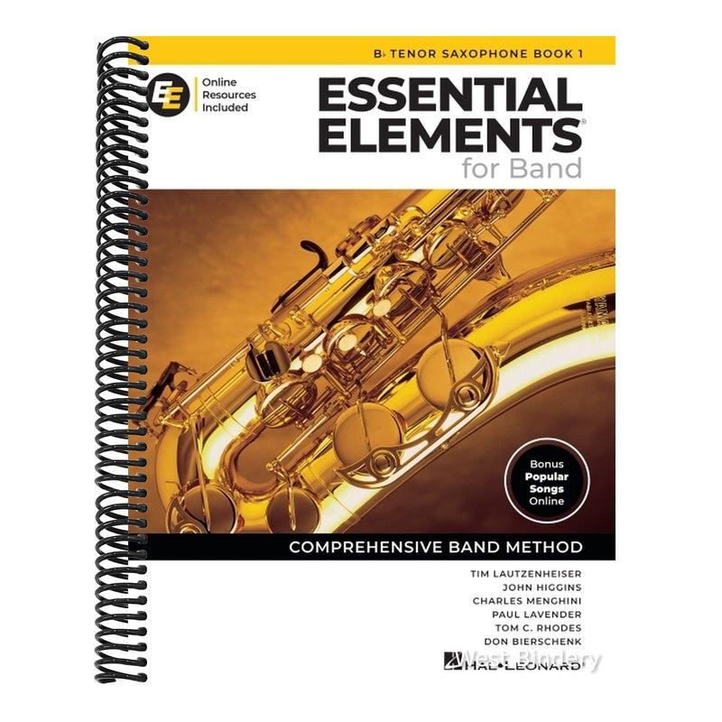 Essential Elements for Band - BB Tenor Saxophone Book 1 with Eei Online Resources BB Tenor Sax Method Songbook and Sheet Music for School Band Student
