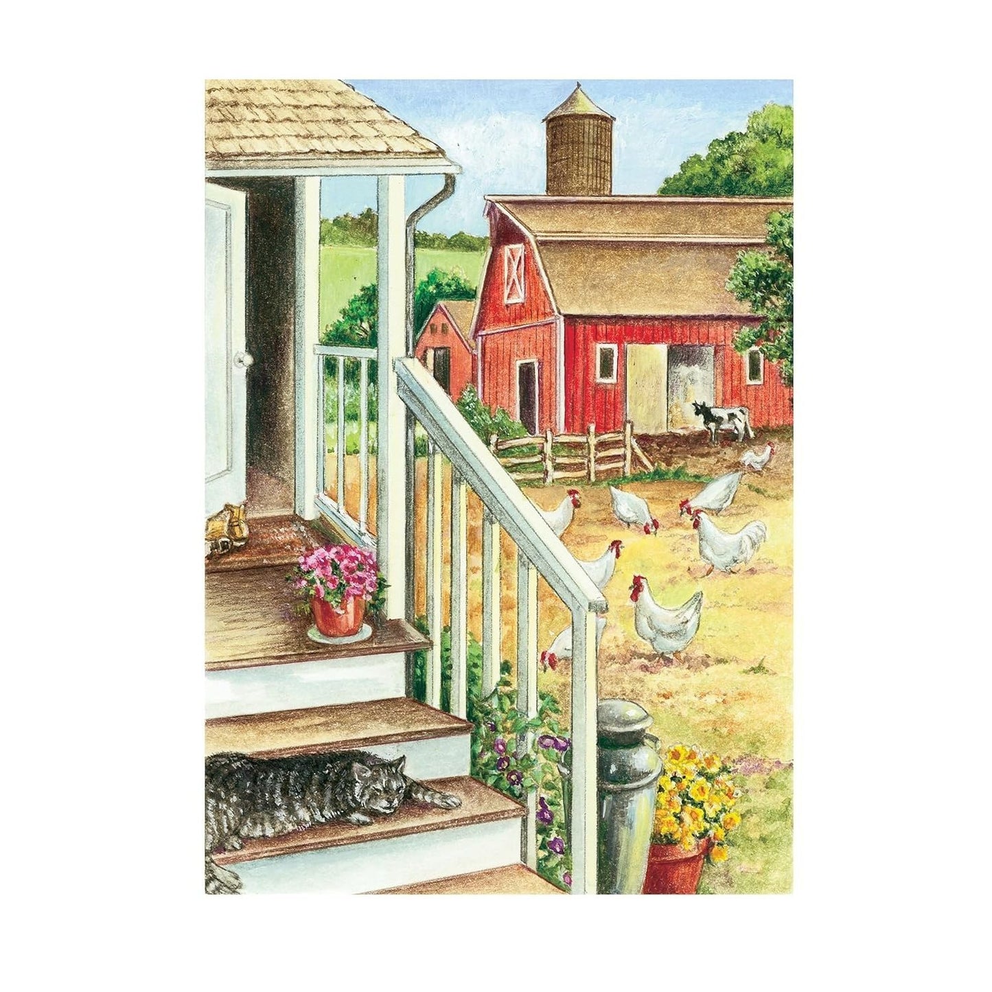 Country Scenes Coloring Book