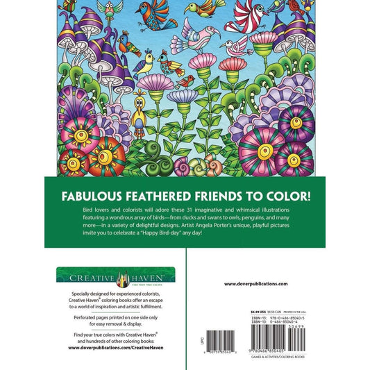 Creative Haven Fanciful Birds Coloring Book