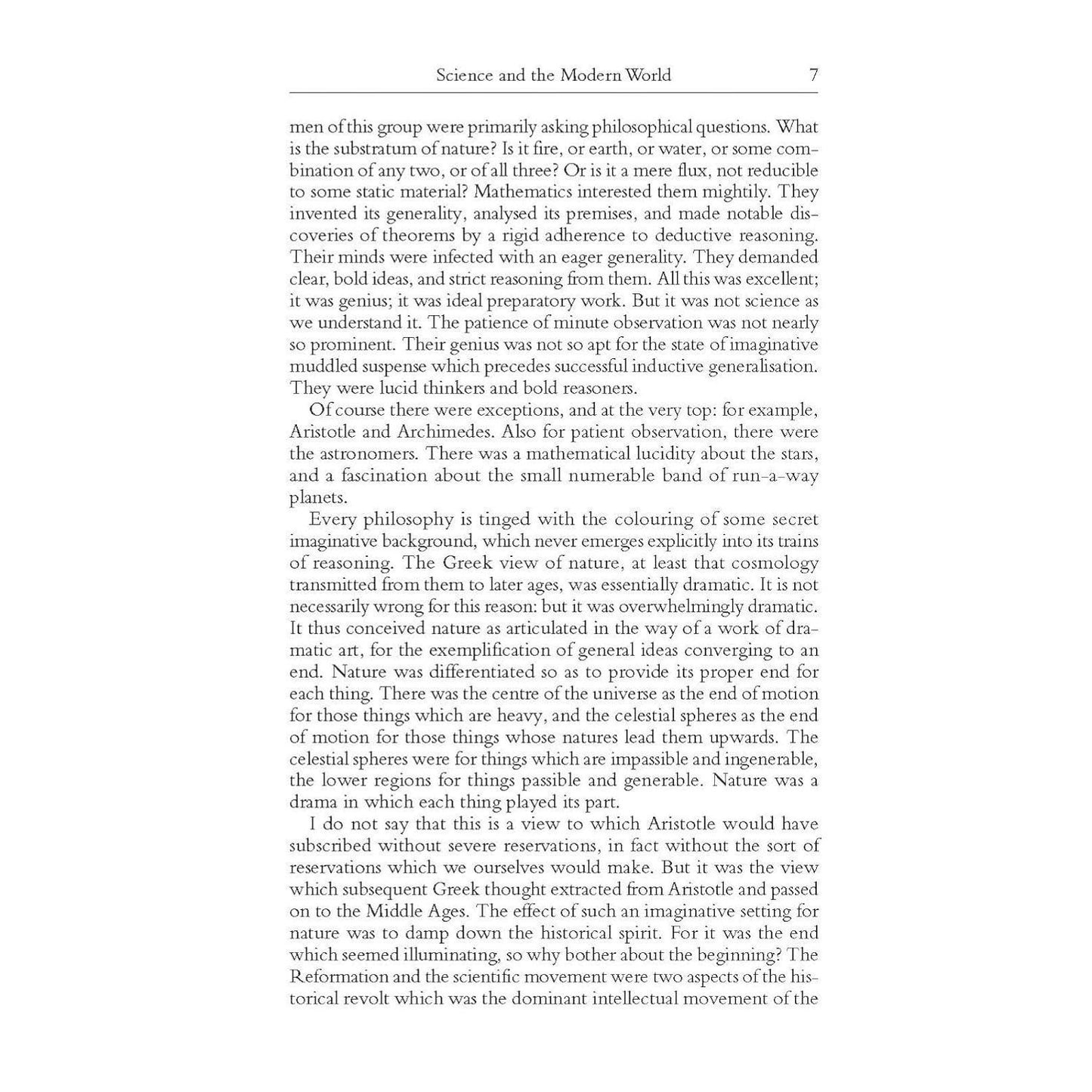 Science and the Modern World: Lowell Lectures, 1925