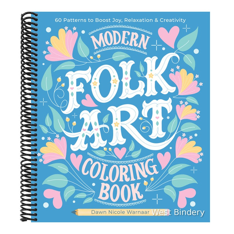 Modern Folk Art Coloring Book: 60 Patterns to Boost Joy, Relaxation & Creativity