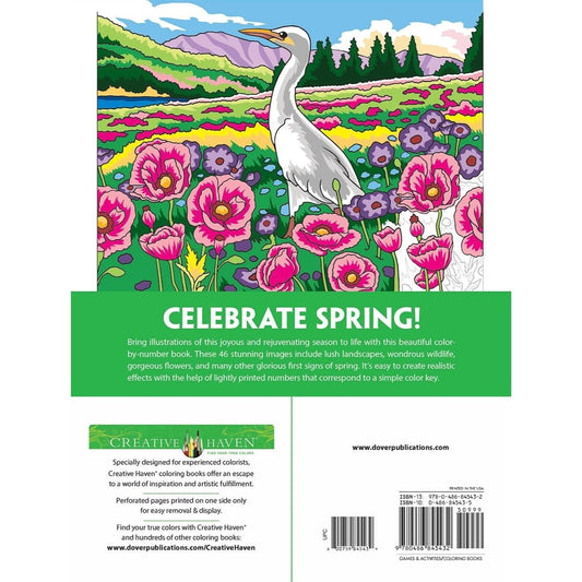 Creative Haven Spectacular Spring Scenes Color by Number