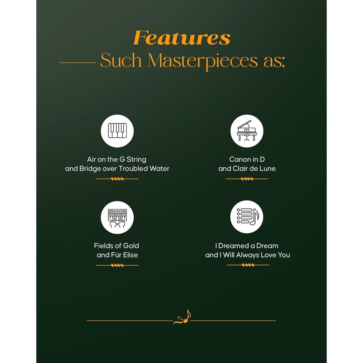 100 of the Most Beautiful Piano Solos Ever | Piano Sheet Music Book for Intermediate Players | Classical Pop and Jazz Standards | Essential Solo Repertoire for Adult Students Teachers and Pianists