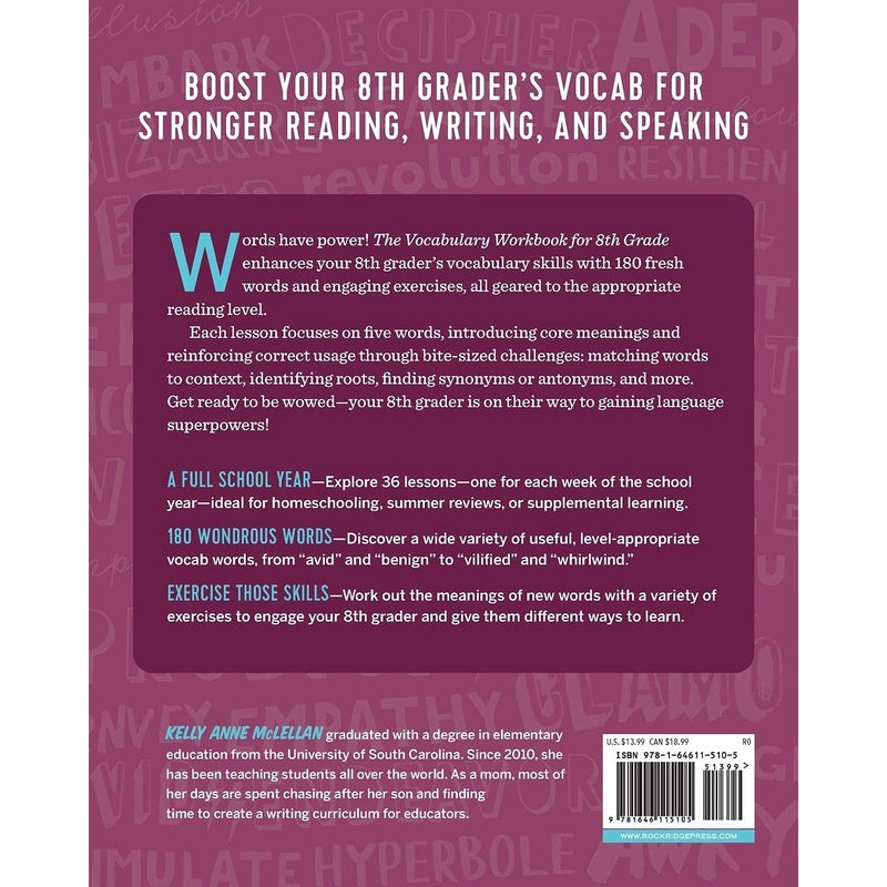 The Vocabulary Workbook for 8th Grade: Weekly Activities to Boost Your Word Power