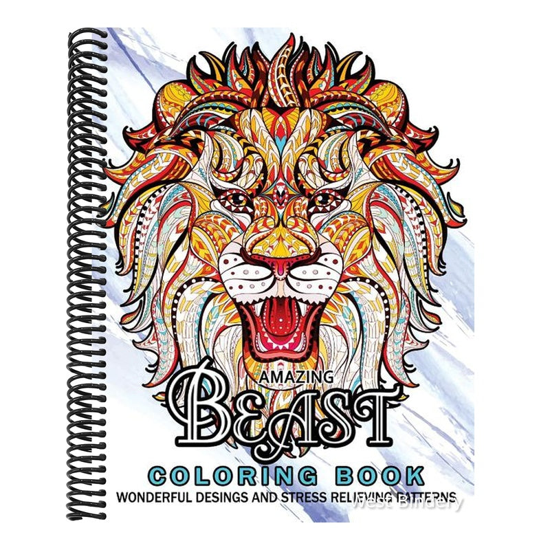 Amazing Beast Coloring Book: Beauty Animals and The Beast for Adult