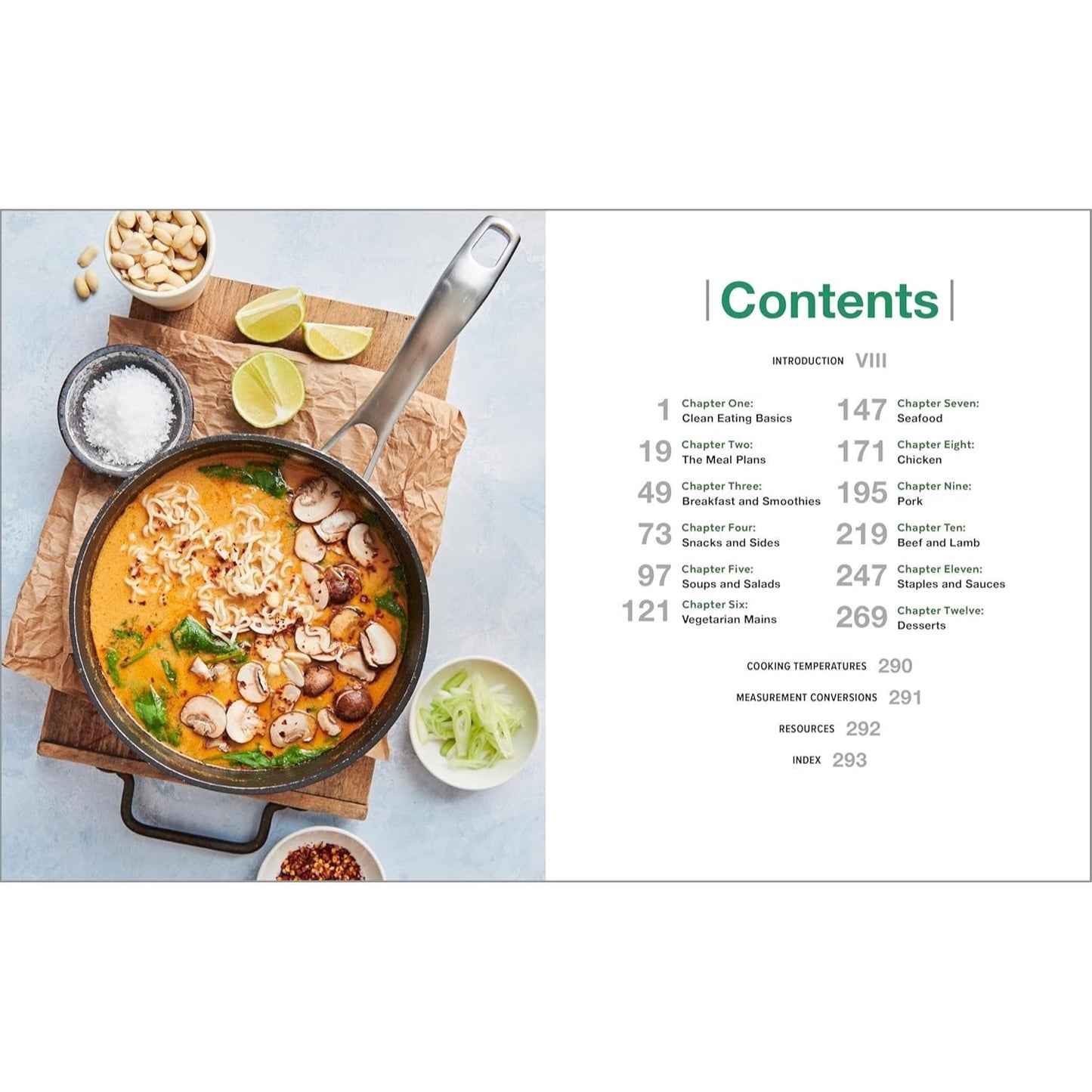 The Complete Clean Eating Cookbook: 200 Fresh Recipes and 3 Easy Meal Plans for a Healthy Diet