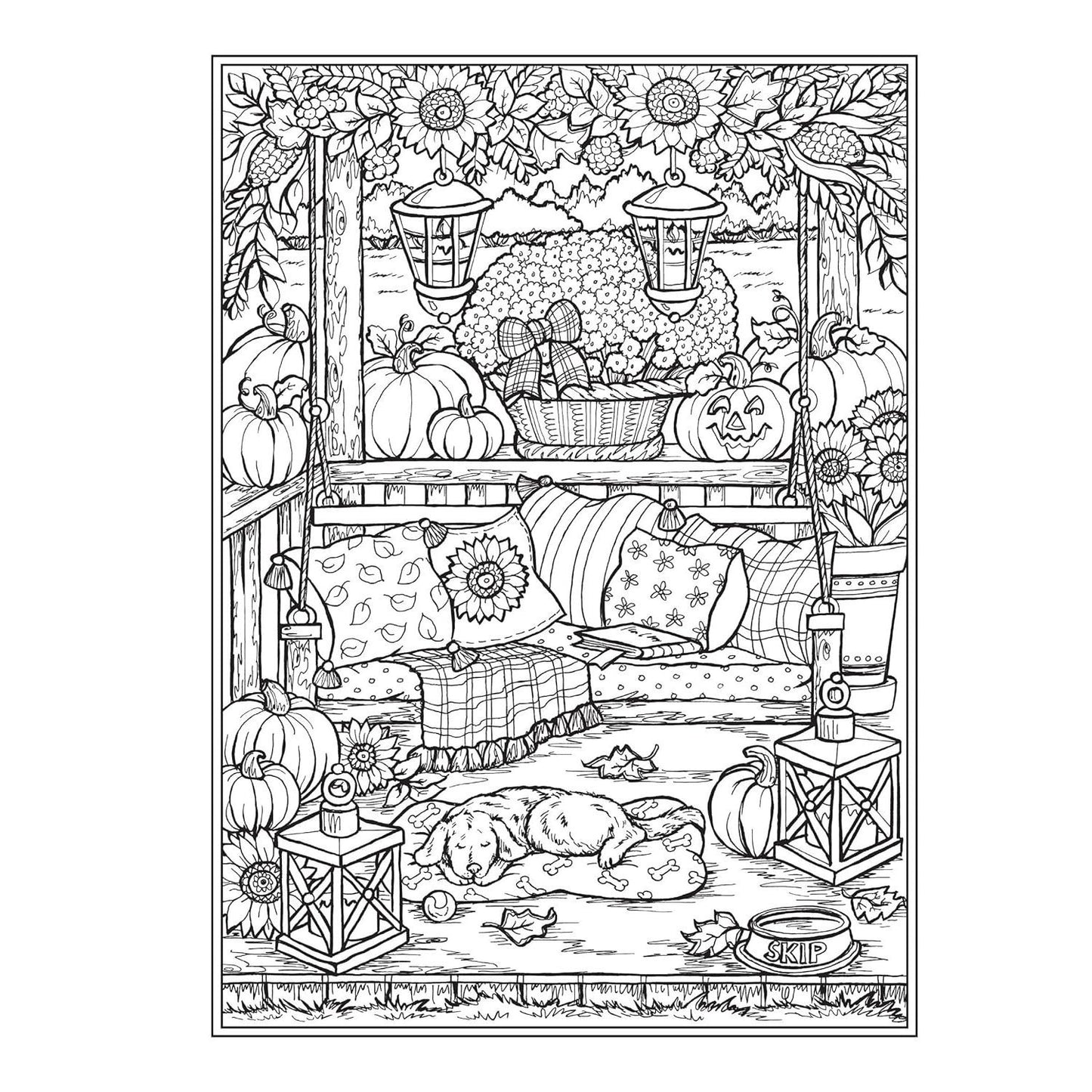 Creative Haven Autumn Harvest Coloring Book