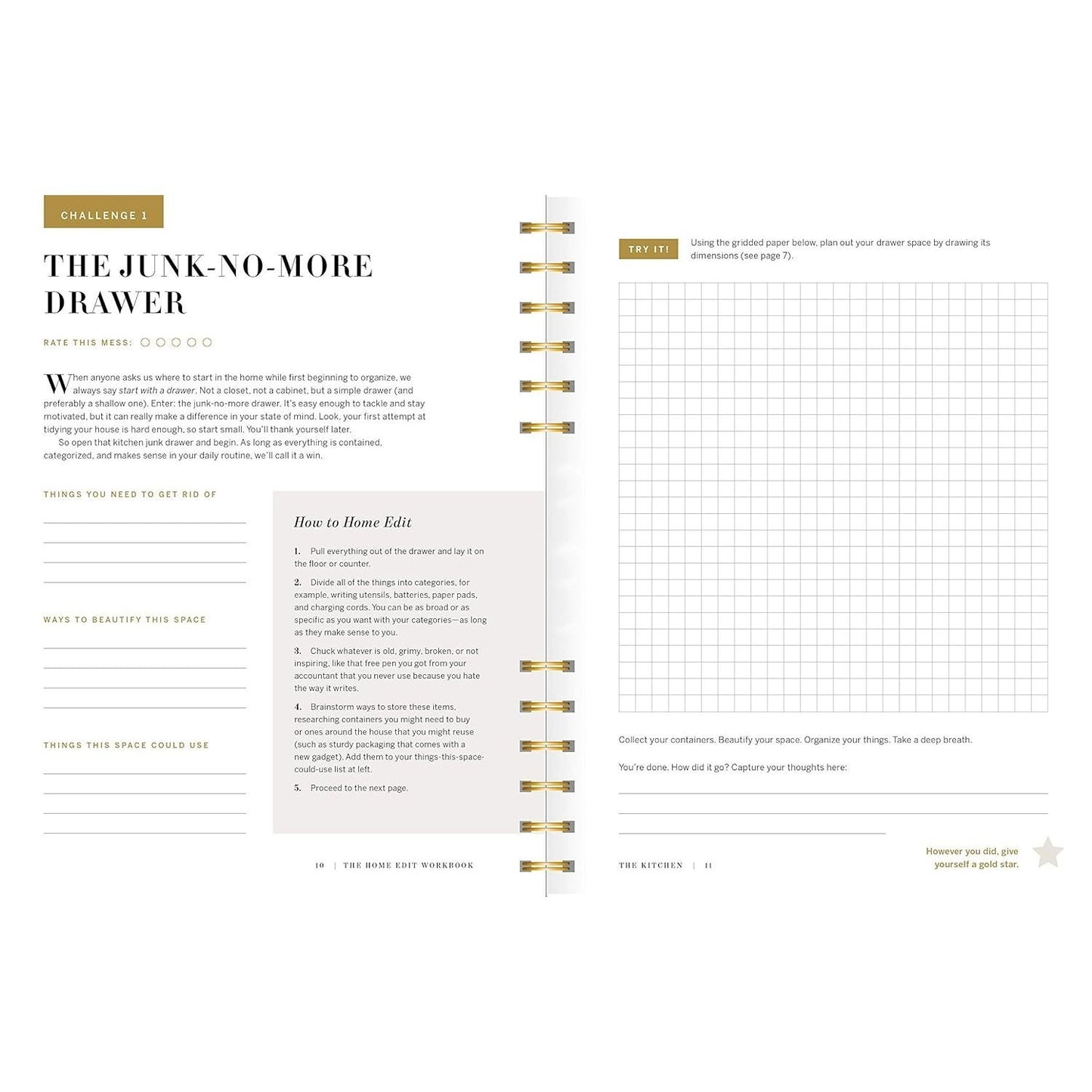 The Home Edit Workbook: Prompts, Activities, and Gold Stars to Help You Contain the Chaos