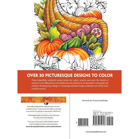Creative Haven Autumn Scenes Coloring Book