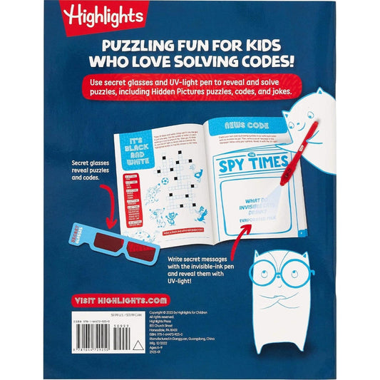 Secret Puzzle Fun (Highlights Fun to Go Deluxe) (Spiral Bound)