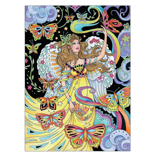 Creative Haven Beautiful Angels Coloring Book