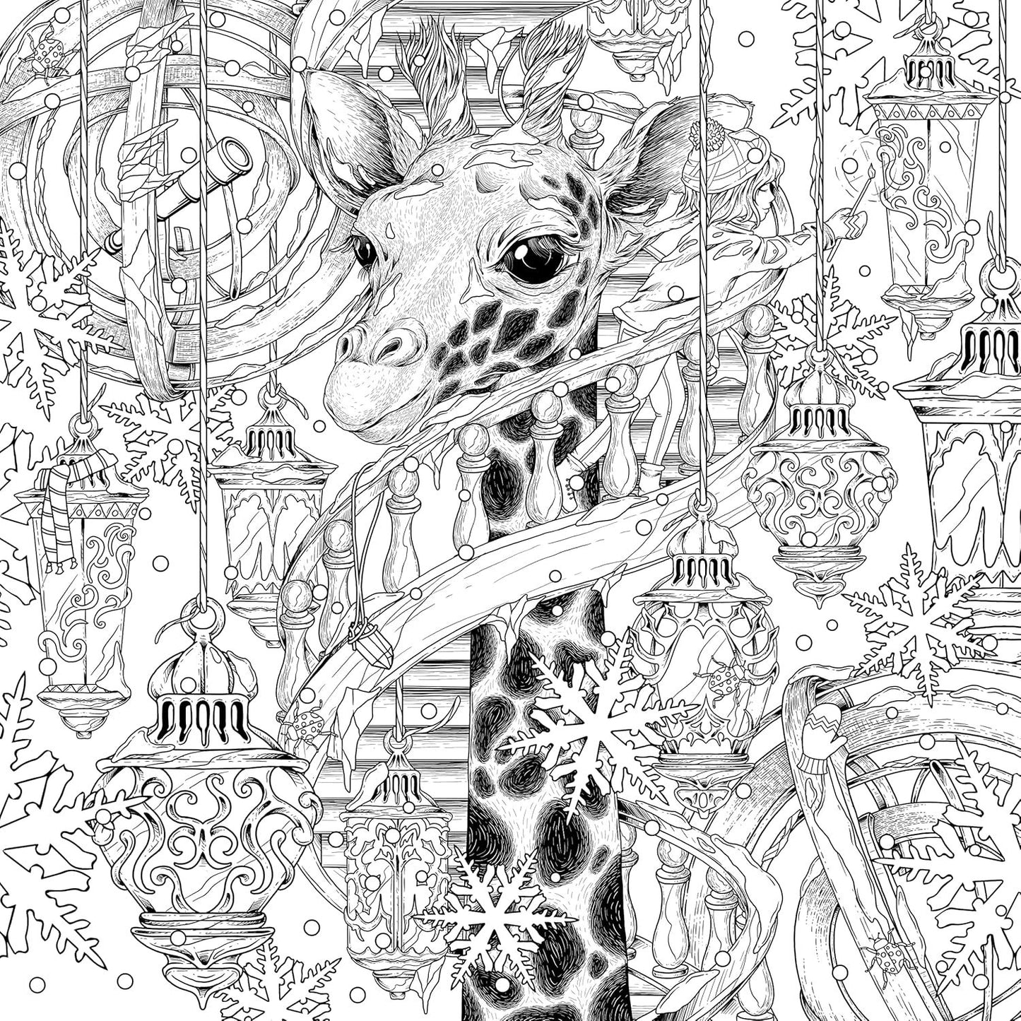 Mythographic Color and Discover: Wild Winter: An Artist's Coloring Book of Snowy Animals and Hidden Objects