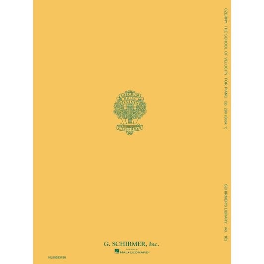 School of Velocity, Op. 299 - Book 1: Schirmer Library of Classics Volume 162 Piano Technique