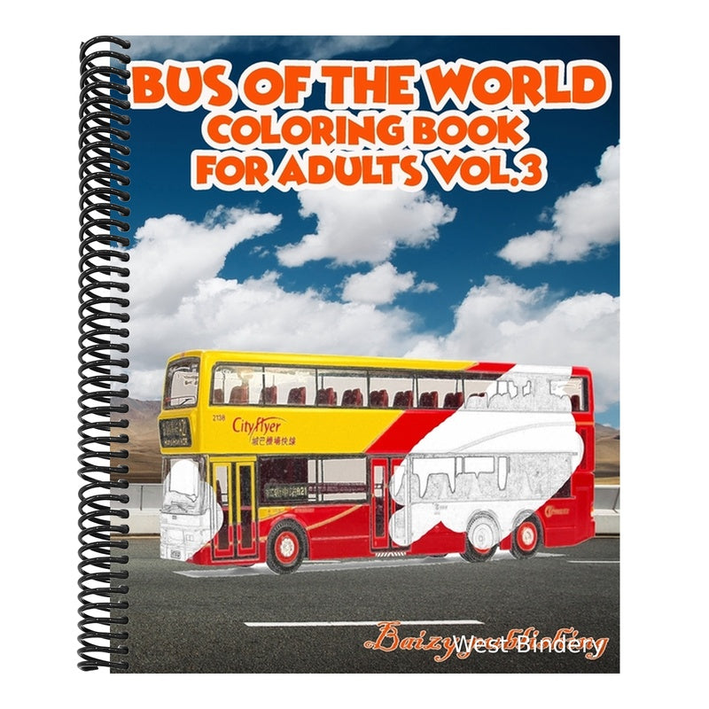 Bus Of The World Coloring book for Adults vol.3