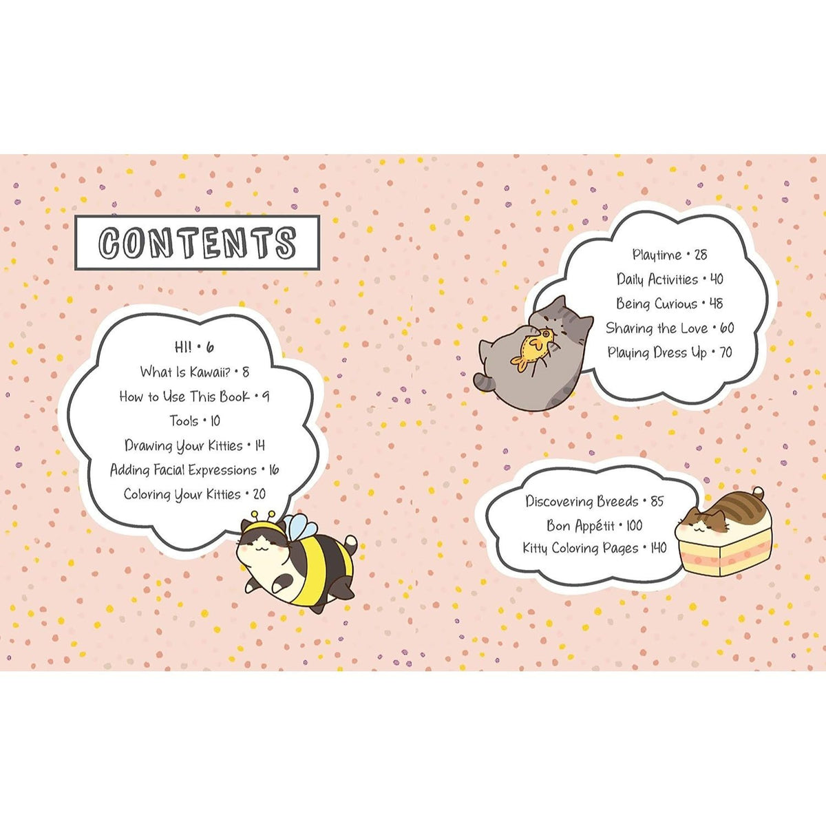Kawaii Kitties: Learn How to Draw 75 Cats in All Their Glory (Kawaii Doodle #6) (Spiral Bound)