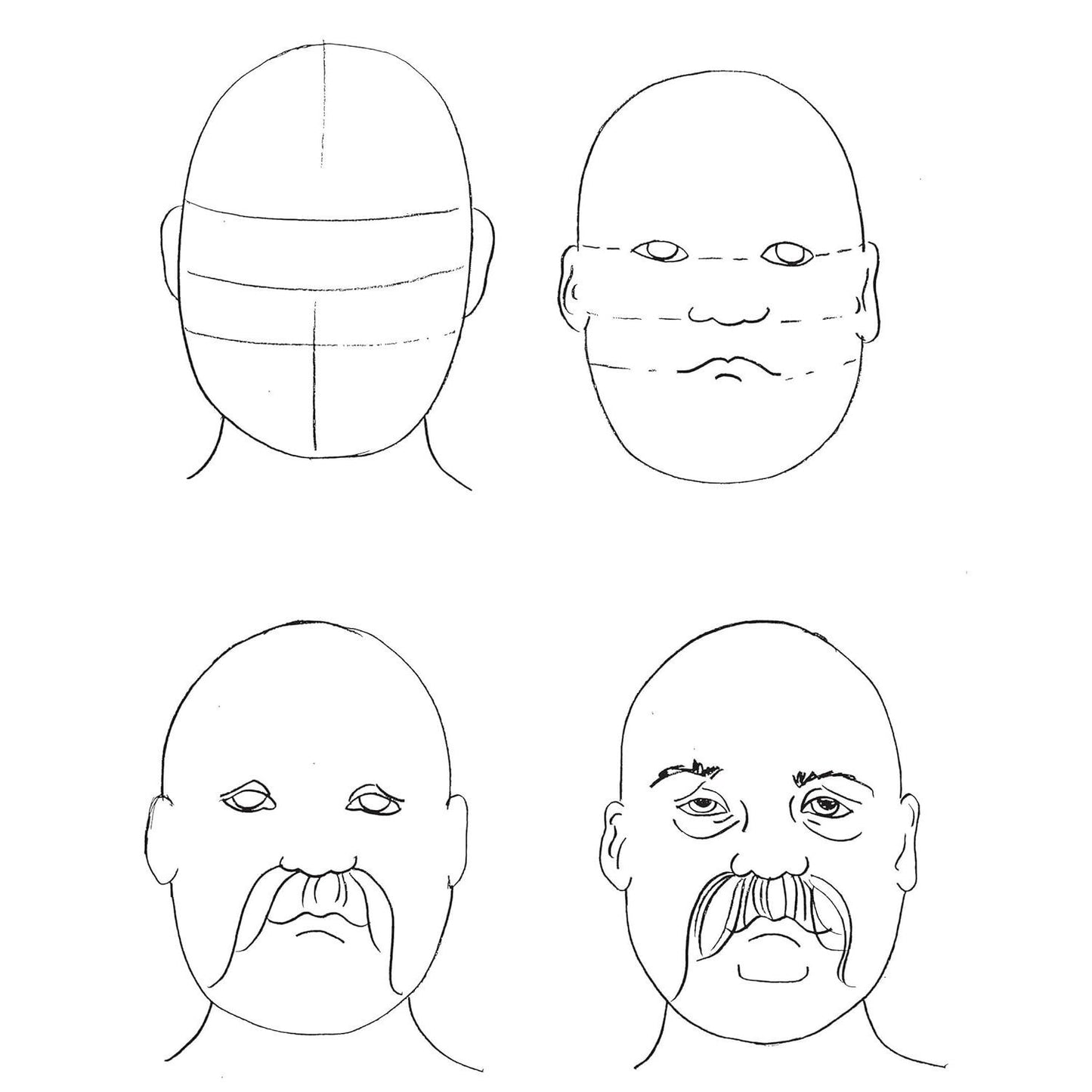 How to Draw Faces: Step-By-Step Drawings!