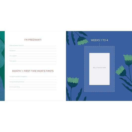 The First-Time Mom's Pregnancy Journal: Monthly Checklists, Activities, & Journal Prompts (Spiral Bound)