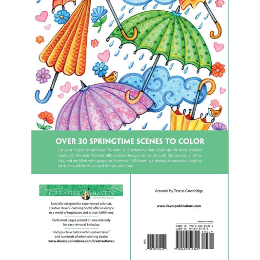 Creative Haven Spring Scenes Coloring Book
