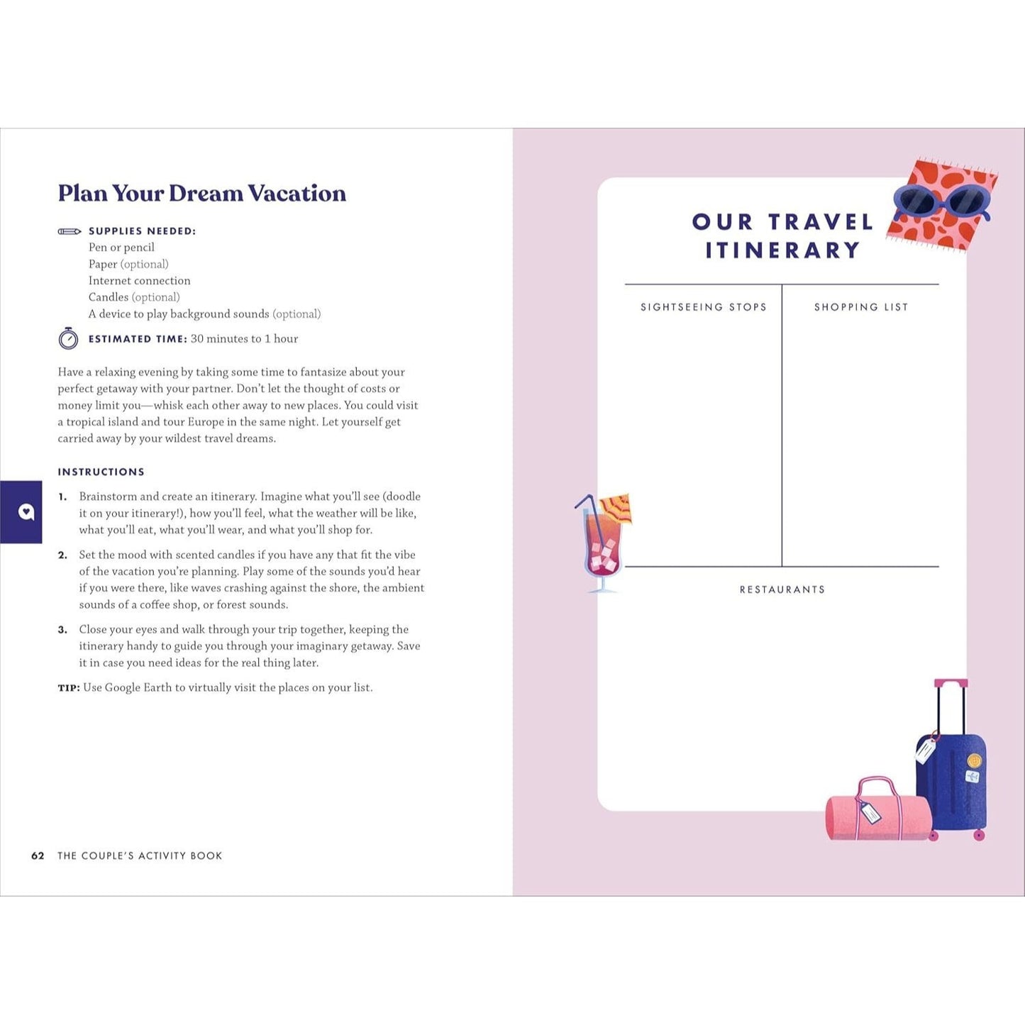 The Couple's Activity Book: 70 Interactive Games to Strengthen Your Relationship (Spiral Bound)
