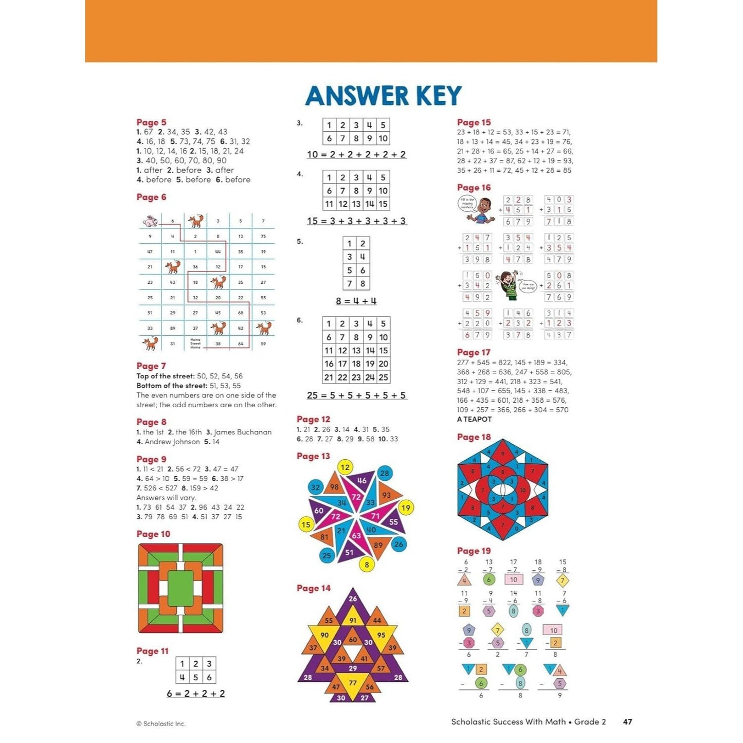 Scholastic Success with Math Grade 2 Workbook