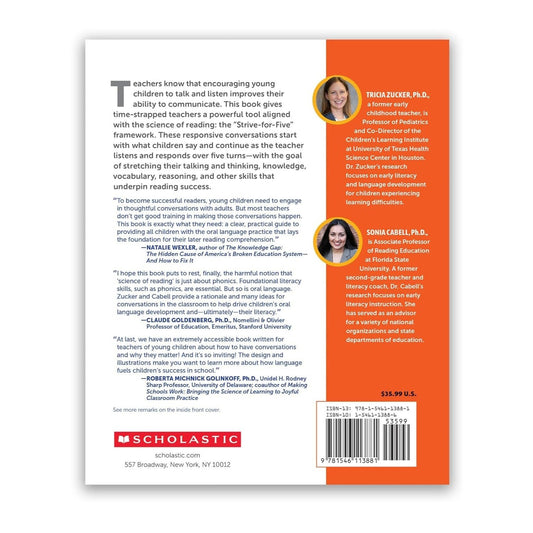 Strive-For-Five Conversations: A Framework That Gets Kids Talking to Accelerate Their Language Comprehension and Literacy (The Science of Reading in Practice) (Spiral Bound)