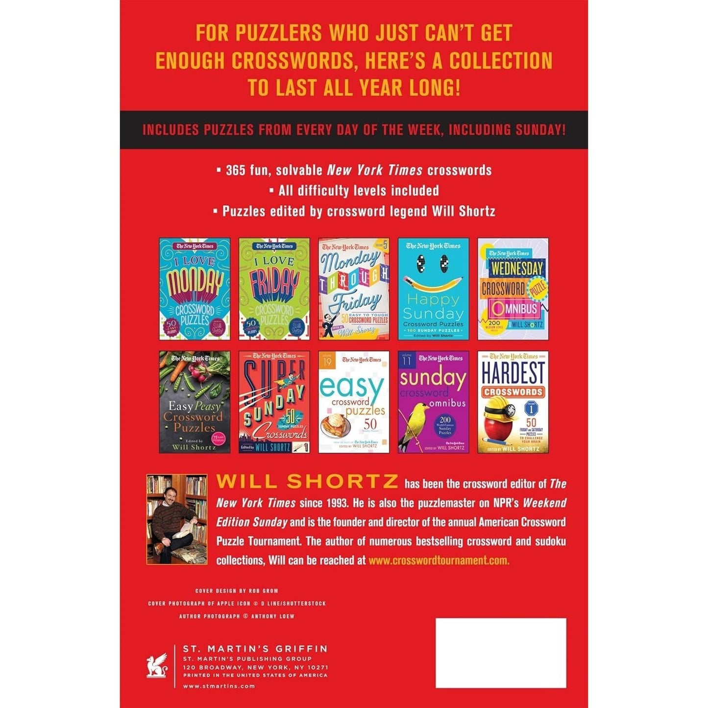 The New York Times a Puzzle a Day: 365 Crossword Puzzles for a Year of Fun