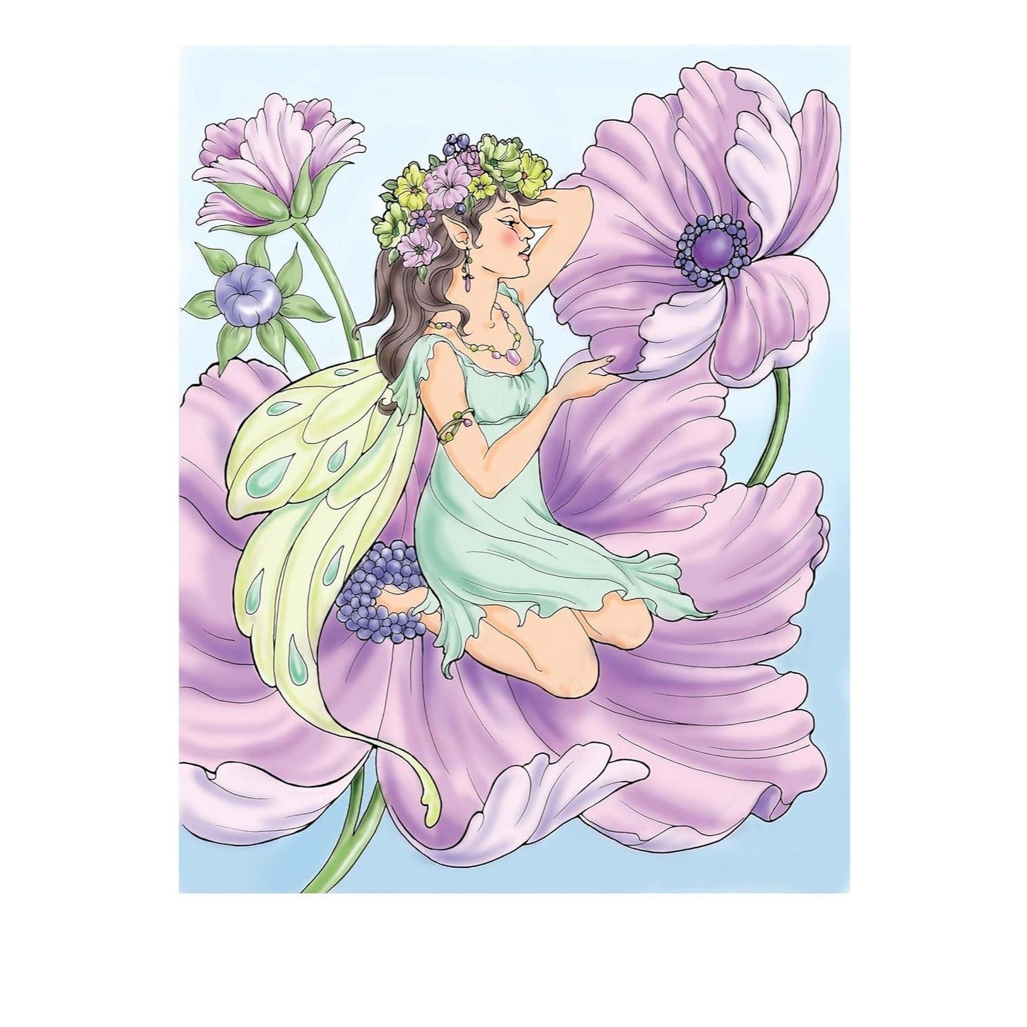 Creative Haven Enchanted Fairies Coloring Book