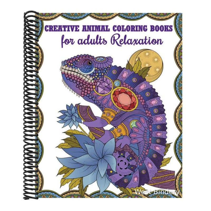 Creative Animal Coloring Books for Adults Relaxation: Stress Relieving Patterns (+100 Pages)
