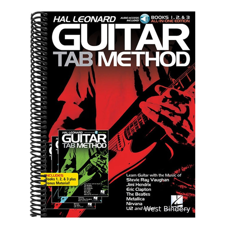 Hal Leonard - Guitar Tab Method Books 1 2 and 3 All-In-One Beginner Guitar Lesson Book with Tabs and Online Audio