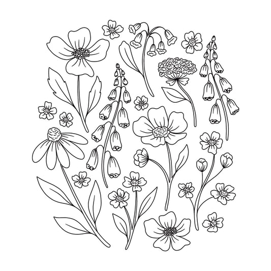 On the Bright Side Coloring Book: Floral Patterns to Help You Relax, Unwind, and Focus on the Good