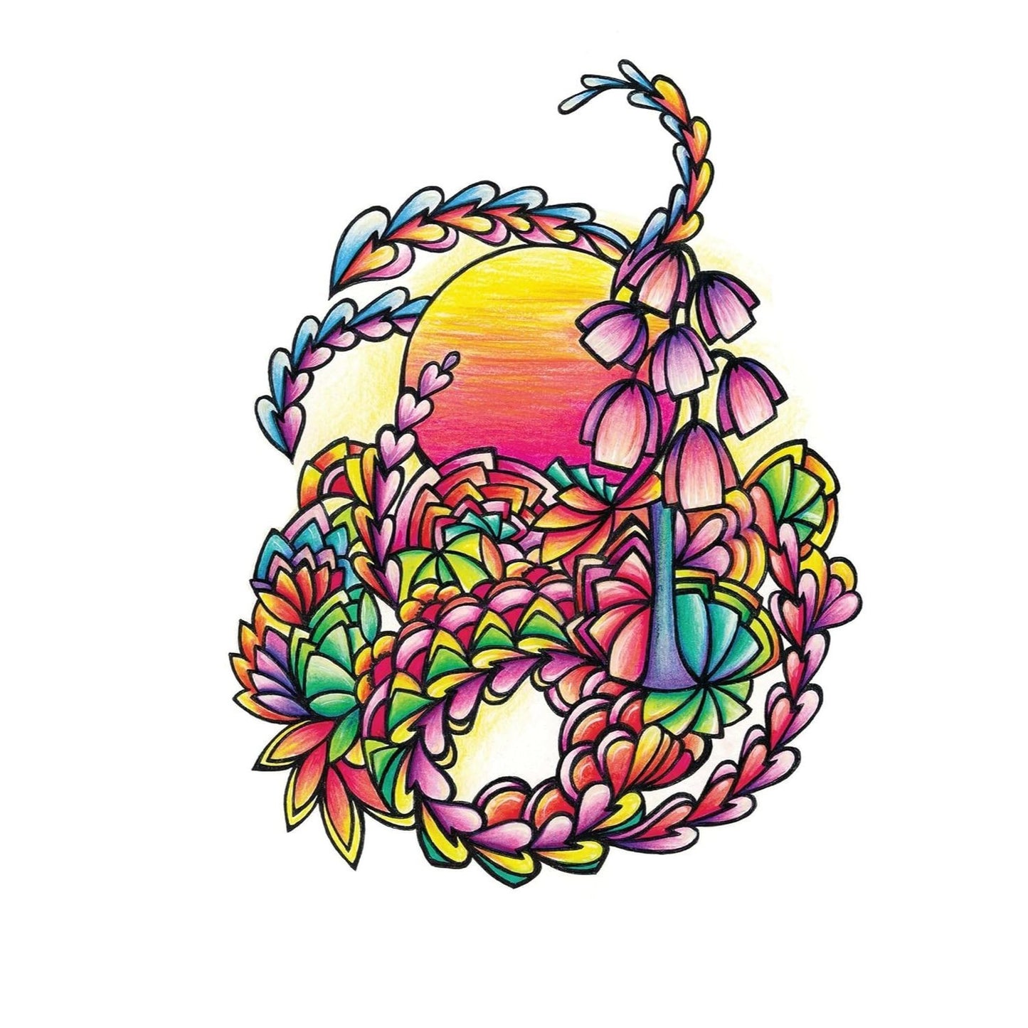 Creative Haven Sunrise Sunset Coloring Book