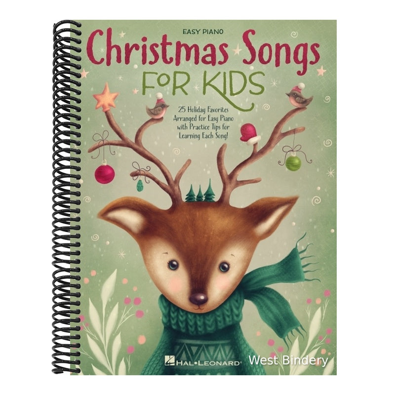 Christmas Songs for Kids Easy Piano Songbook with Lyrics
