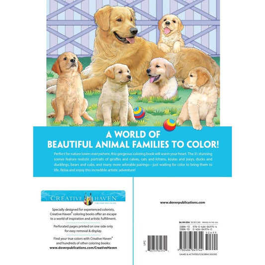 Creative Haven Lovable Baby Animals Coloring Book