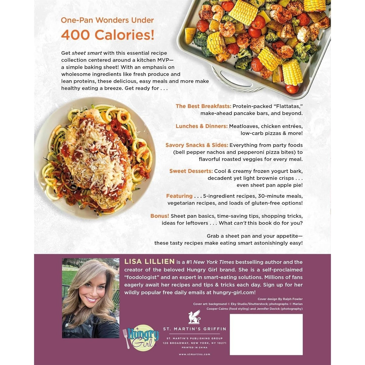 Hungry Girl Sheet Pan Cookbook: One-Pan Wonders Under 400 Calories