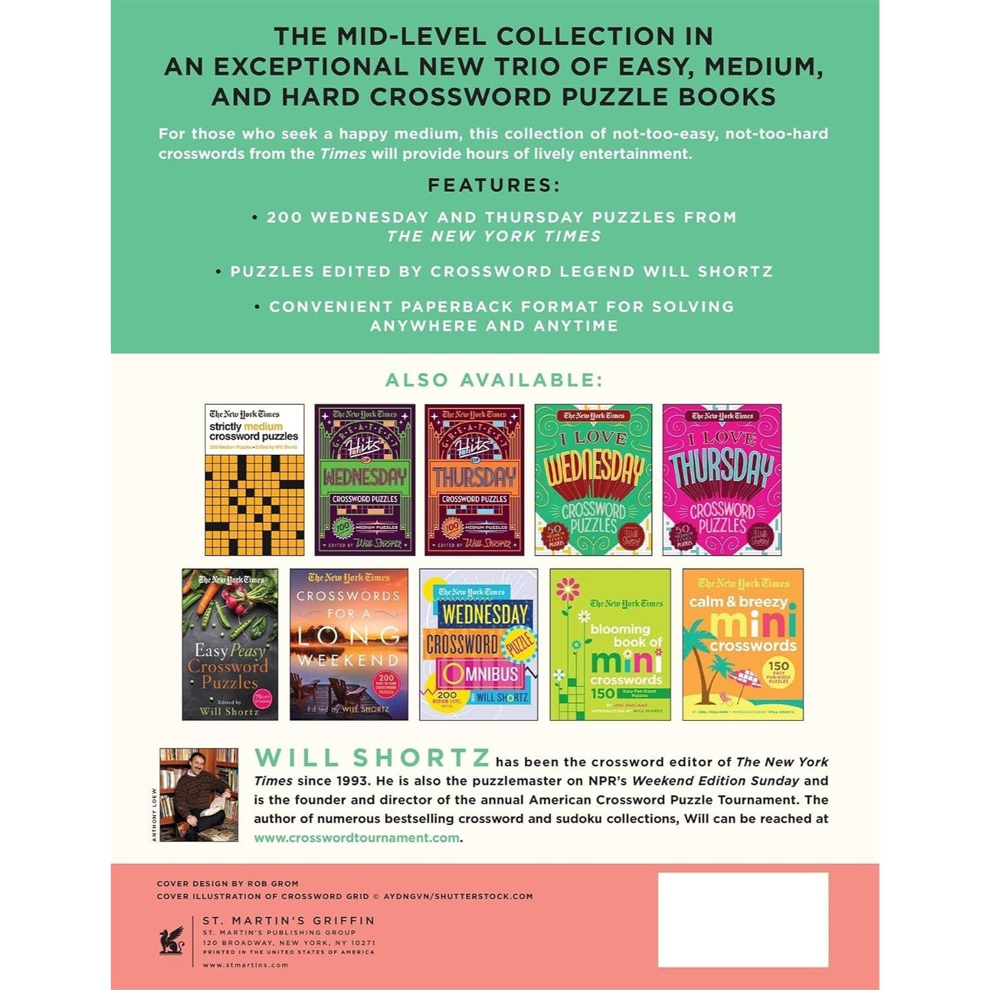 The New York Times Awesome Medium Crossword Puzzles: 200 Medium-Level Puzzles