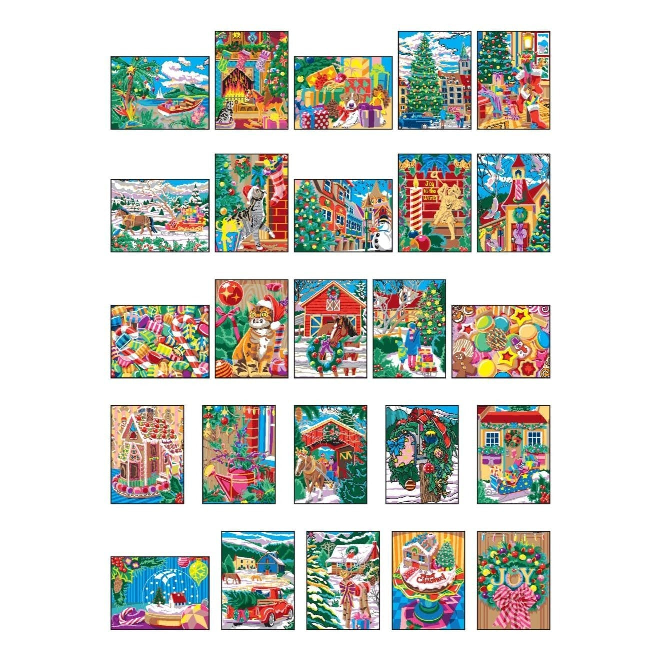 Creative Haven Christmas Color by Number