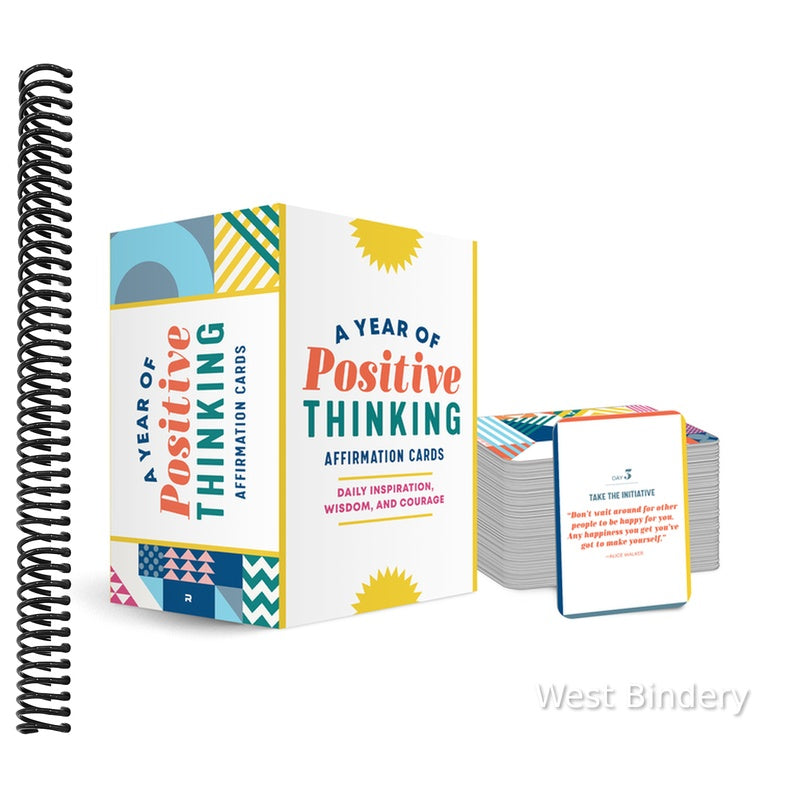 A Year of Positive Thinking Affirmation Cards: Daily Inspiration, Wisdom, and Courage