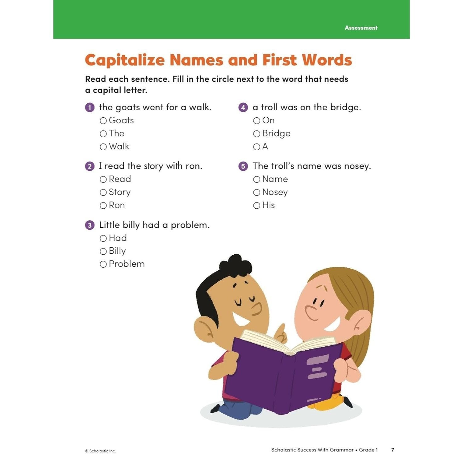 Scholastic Success with Grammar Grade 1 Workbook