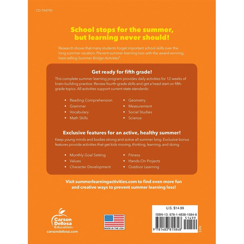 Summer Bridge Activities, Grades 4 - 5: Volume 6 (Summer Bridge Activities)